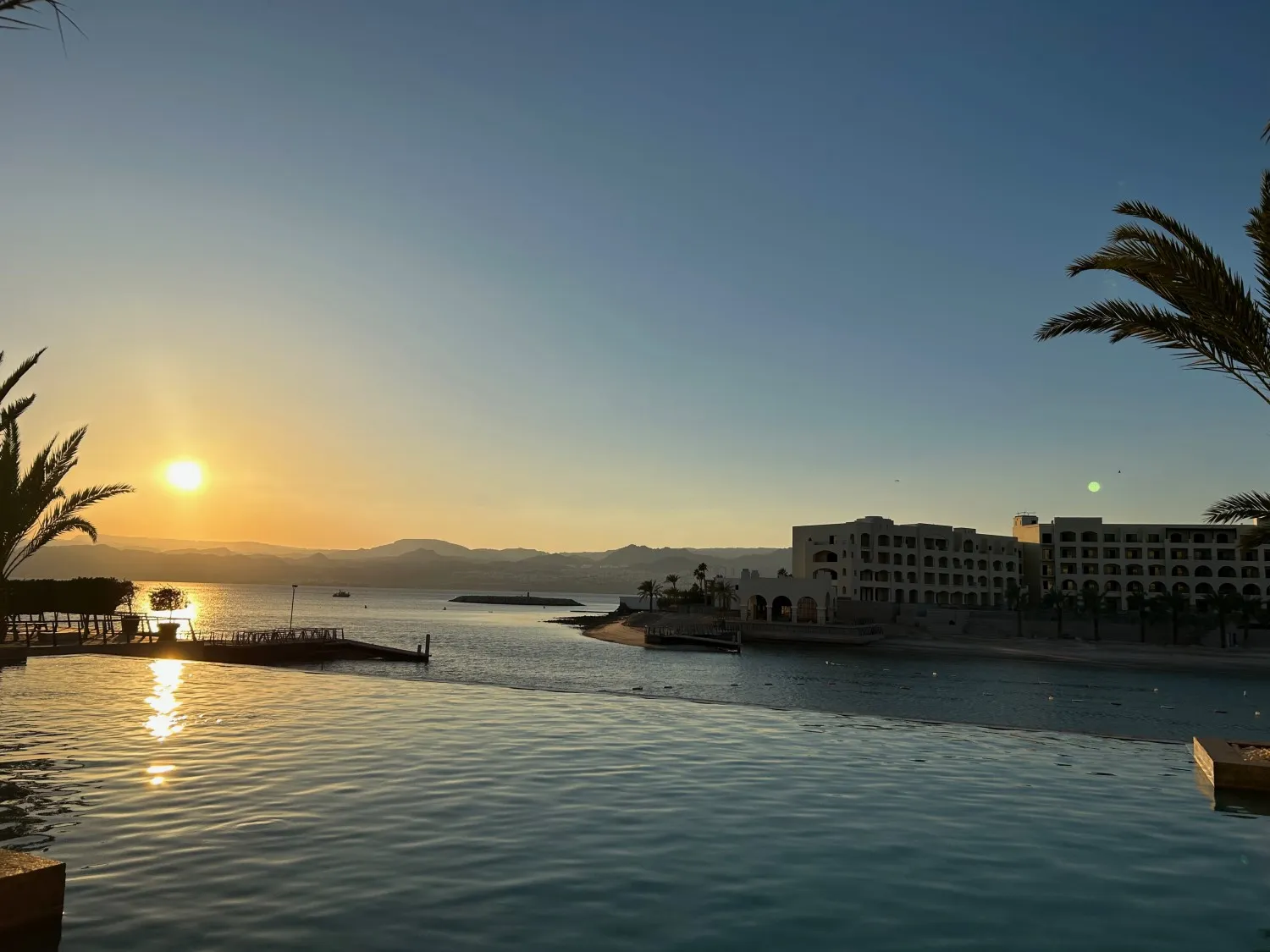 Jordanie, Aqaba zonsondergang